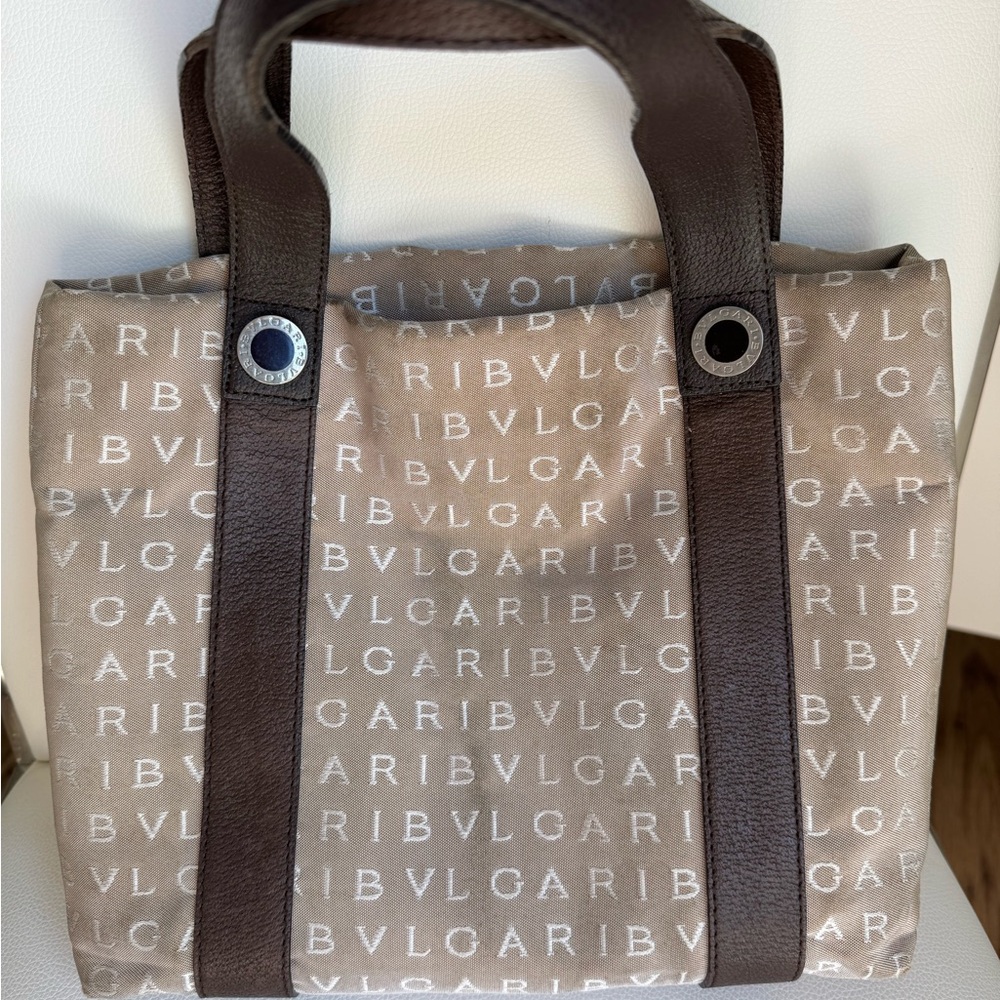 BVLGARI Tote Bag Light Preloved Wear - Picture 5 of 13